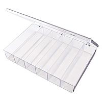 Flambeau K806 ກະຕ່າຫຼັກຫຼາຍຫ້ອງ ກະຕ່າຫຼັກຫົກຫ້ອງ 12 3/4" X 8 1/2" X 2 1/8" (32.39 x 21.59 x 5.40 cm)