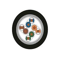 HARTING 09456000557 ເຄື່ອງສາຍ Ethernet / ເຄື່ອງສາຍເຄືອກຂ່າຍ Cable - Cat6a, 4x2xAWG26/7, PUR ສີດຳ, 100m ແຫຼວ