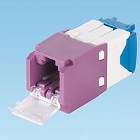 Panduit CJD6X88TGVL ຕູ້ເຊື່ອມຕໍ່ Modular / ຕູ້ເຊື່ອມຕໍ່ Ethernet Mini-Com Shuttd Mod Cat 6A UTP