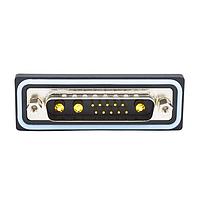 NorComp CDFR13W3113L461 ຕົວເຊື່ອມຕໍ່ Mixed Contact D-Sub 13W3 R/A solder M FL 4-40 thrd brkt 40Amp