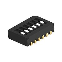 Alcoswitch - TE Connectivity 1977831-3 ສະຫນັບສະຫນູນ DIP SWITCH GDH06SATR04