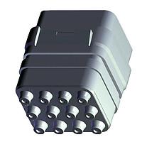 DEUTSCH - TE Connectivity ZPF000000000015254 ລະບົບການເຊື່ອມຕໍ່ແບບມົດູລາ DMC INS P 12C 12#20 N LC