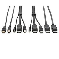 Tripp Lite P783-006-DPU ສາຍຄອມພິວເຕີ DUAL DP KVM CBL, 6FT