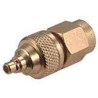HUBER+SUHNER 32_MMCX-SMA-50-1/111_OE ຕົວແປງ RF - ລະຫວ່າງຊຸດ SMA ປຸກ (ຜູ້ຊາຍ) ໄປຫາ SMA ປຸກ (ຜູ້ຊາຍ)