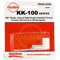 Molex 76650-0206 ຊຸດຕໍ່ຕໍ່ KK-100 Connector Kit V & RA Hdr Rec 8Ckt