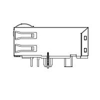 Pulse Electronics JT4-1121HL ປຸ່ມ RJ45 ຮູບແບບ Modular 1X1 ທອງ RJ45