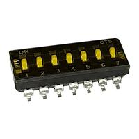CTS Electronic Components 219-7MSTR ສະຫນາມສະລັບ DIP 7 ສ່ວນສະລັບ SPST