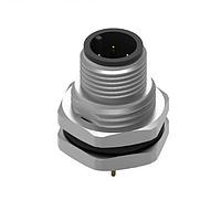 Wurth Elektronik 643250100604 Plugs WRCIRC M12 Screw Coding A Panel PCB Metal Straight with Panel Nut PG9 Male connector, polarity 4