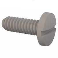 Essentra Components 010256B025 ຕົວຢືດສະກຣູເຄື່ອງຈັກ ສະກຣູສະໂລດ, #2-56 ການດັບກະທົບ, ຄວາມຍາວ 1/4 ນິ້ວ