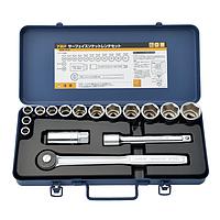 TOP Kogyo SSS-413 Surface Socket Wrench Set 16 Pieces (10, 11, 12, 13, 14, 17, 19,
21, 22, 23, 24, 26, 27mm)