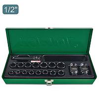 TOPTUL GCAD1807 - 8PCS 1inch DR. 6PT Flank Impact Socket Set