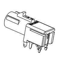 Raydiall Automotive R197.166.B14 ຕູ້ຕໍ່ PCB ມຸມຂວາ ປັດແລະປະຕິບັດ Fakra PCB header ມີລະຫັດການລະຫັດພິມຜິດ B