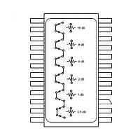 MACOM AT-107-PIN ດິຈິຕອນ ອັດຕິນູເວີ DC-2.0GHz 6-bit Atten=5dB to 31.5dB