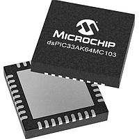 Microchip Technology dsPIC33AK64MC103-E/M7 ຕົວຄວບຄຸມສັນຍາລັກດິຈິຕອນ Single-Core dsPIC33A, FPU, 200MHz, 64K Flash, 16K RAM, MC-PWM, 12-bit ADCs, Op Amps, Comp.