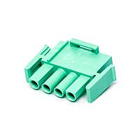 AMP Connectors - TE Connectivity 1-350779-5 ປລັກ ເຮາຊິ້ງ 04P UMNL V0 PLUG HSG ສີຂຽວ