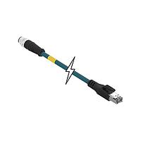 Molex 1300480237 ເຄື່ອງສາຍ Ethernet / ເຄື່ອງສາຍເຄືອກຕ່າງໆ CSE M12 ETH 4P DC MA RJ45 STR PVC 5M DE