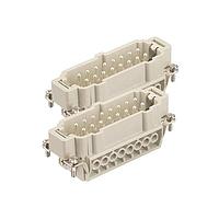 HARTING 09330162611 ອິນເຊີດ HAN E 32P M ການຕິດຕັ້ງດ້ວຍກຸມສອງອັນ