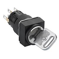 SCHNEIDER XB6ECG232P ສະຫນັບສະຫນູນ Keylock KSS ສີດຳສີ່ແຈ້ງ 3 ຕຳແໜ່ງຫຼັກ 2 NO/NC