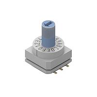 Wurth Elektronik 428521420917 ສະຫນັບສະຫນູນການຫຼຽນສະຫນັບ WS-ROSV Rot Swi IP67 16Pos Hor Rd Shft bl