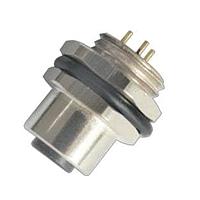 Amphenol Industrial HDM12RF08XPS Straight MaxM12, ນຸ່ມກະຕຸນປ່ອງຜູ້ຍິງ, 8 ຕຳແໜ່ງຕິດຕໍ່ປະຕິບັດຜູ້ຍິງ, ລະຫັດ X, ຕຳແໜ່ງຜ່ານປະຕູ PCB, ບໍ່ມີຝາປອງຝຸ່ນ, ສອດຄອງ RoHS