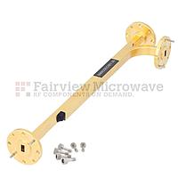 Fairview SMW22EC001-20 WR-22 Directional Waveguide Coupler 20 dB With UG-383/U Flange and E-Plane Coupled Port From 33 GHz to 50 GHz Q Band
