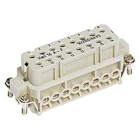 HARTING 09200162812 Inserts HAN A 16P F ການຕິດຕັ້ງດ້ວຍກຸ່ມສະແກຣວ