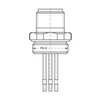Weidmuller 2512850000 ຕົວເຊື່ອມມາດຕະຖານວົງກົງ SAIE-M12S-4-0.4U-AEH-VA