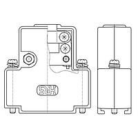Hirose Electric HDA-CTH(4-40)(10) ຊິ້ນສ່ວນຫຼັງສອງຊິ້ນ