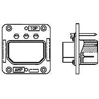 AMP Connectors - TE Connectivity 1218638-1 ຕົວເຊື່ອມຕໍ່ Rack & Panel ARINC ASSY MME1P57P-2301(204)
