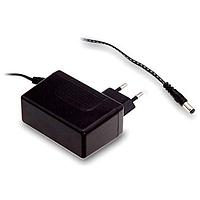 MEAN WELL SGA18E15-P1J ອາເດັດເຕີ AC ຕິດຜນວງ 18W 15V 1.2A EU 2.1x5.5 ລະດັບ VI