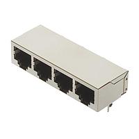 HARTING 09455511124 ຕູ້ເຊື່ອມຕໍ່ແບບແມ່ດູກ / ຕູ້ເຊື່ອມຕໍ່ Ethernet RJI RJ45 ຈອກ 4 ພອດ Cat.5 THT ເງິນມຸມ