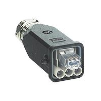 HARTING 09573080500000 ຮາຍບຣິດ HAN 3A RJ45 HYBRID PLUG AC