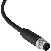 Bulgin PXPTPU12FIM04TCL010PUR ເສັ້ນສາຍອ່ານສະເຕີ / ເສັ້ນສາຍອັກຊັວເຕີ M12 T-Code 4P/M ສາຍຮອບ 1m