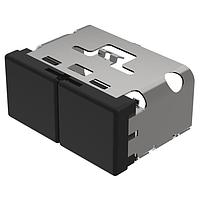 EAO 03-902.0/0 ເປີດຮາດແວຣເລນສ໌, 18 mm x 38 mm, ບໍ່ມີແສງສະຫວ່າງ, ສີດໍາ-ດໍາ, ພື້ນລົງ, ພລາສຕິກ