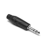 Amphenol Audio JS3PB-AU ປະກອບໂທລະສັບ 1/4" (6.35mm) Jumbo Stereo Phone PLG BLK