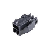 Molex 203632-0400 ກອງປະກອບປະຕູສອງແຖວ 4 ວົງຈອນ ຕິດຕັ້ງແຜງ ສີດຳ