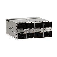 AMP Connectors - TE Connectivity 2-2339978-0 ການປະກອບກະຕ່າຍ SFP56 STACKED 2X4 RECEPTACLE ASSEMBLY