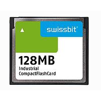Swissbit SFCF0128H1AF1TO-C-MS-527-STD ບັດ Compact Flash ອຸດສາຫະກຳ Compact Flash Card, C-500, 128 MB, SLC Flash, 0C ຫາ +70C