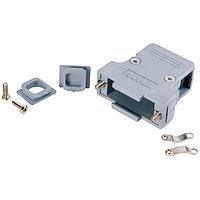 Amphenol CONEC 165X11899XE ຝາປົກກັນ EMI/RFI ແບບ Backshell PLASTIC HOOD 37 POS ສີເຫຼັກສີເທົາ ທາງເຂົ້າຄູ່