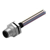 Wurth Elektronik 643452100608 ປລັກ WRCIRC M12 ກະທົບສະກຣູ Coding A ແຜງ + ເສັ້ນສາຍ ແຜງ + ເສັ້ນສາຍ ກະແພງເຫຼັ້ມດ້ວຍກະແພງໜ້າ PG9 ຕໍ່ຕົວຜູ້ຊາຍ, polarity 8