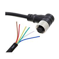Adam Tech SD-PMA06C-FFTBR-C7A-6FT ເສັ້ນສາຍອ່ານຄ່າ / ເສັ້ນສາຍກະທົບ CBL 6POS FMALE TO WIRE 6'