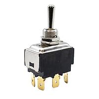 E-Switch ST24KD00 ສະຫນັບສະຫນູນ Toggle 20A 1.5HP DP (On)-Off-(On)