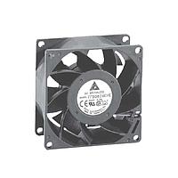 Delta Electronics, Inc. FFB0812HHE ພັງລົມ Tubeaxial DC Tubeaxial, 80x38mm, 12VDC, ລົດບໍລິເຄື່ອງ Ball Bearing, ສາຍນໍາສະເໜີ Lead Wires, ຕົກລົງ Locked Rotor Sensor