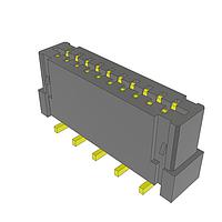 Samtec FC1-10-01-T ປຸ່ມສອກເຕັດ 1.00 mm ສາຍສະແດງຟແລັດຟເລັກຊິບ (FFC) Socket Strip