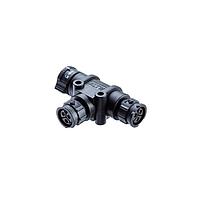 Amphenol LTW AB-DC-030303-HBH-TQ001 ຕົວແປງ RF - Tee X-LOK T-ADAPT D SIZE 3P MFM 20A