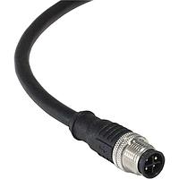 Bulgin PXPTPU12FIM05LCL010PUR ເສັ້ນສາຍອ່ານສະເຫຼີມ / ເສັ້ນສາຍກະທົບ M12 L-Code 5P/M ສາຍສົດ 1m