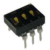 CTS Electronic Components 209-3LPSTD ສະລັບ DIP ຜ່ານຮູ, DIP SWITCH ທອງ, 3-ຂາ, ຕົວກະທົບຮູບແບບຕ່ຳ, ການປິດທ້າຍ, ການປິດດ້ວຍເຊື້ອກ, ຮູບແບບຂາຕົວຈົບຕົວຕົນ, ກະປ່ອງທີ່ໃຊ້ທົ່ວ