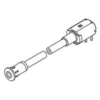 BIVAR FLP5R10.0-SY ທ່ອສວ່ນແສງຍືນຍາວມີ LED Flexible Light Pipe Assembly, 1mm. Fiber Optic Core, ມຸມຂວາ, 7mm. Low Profile Dia. Lens, 10.0in. Length, 3mm LED, Super Yellow