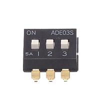 P&B ADE03S04 ສະຫນັບ DIP SWITCH DIP SPST EXT ACT 3POS SMD