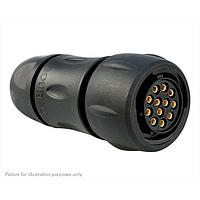 Eaton Souriau-Sunbank UTS1JC1492S ປະຕູພາຍໃນພາສາພລາສຕິກ, ປະຕູພາຍໃນແຖວ, ມີກະບອກສາຍສະຫນາມຫຼັງ, ສໍາລັບ 12 ຕຳແໜ່ງຜູ້ຍິງ, IP68/69K